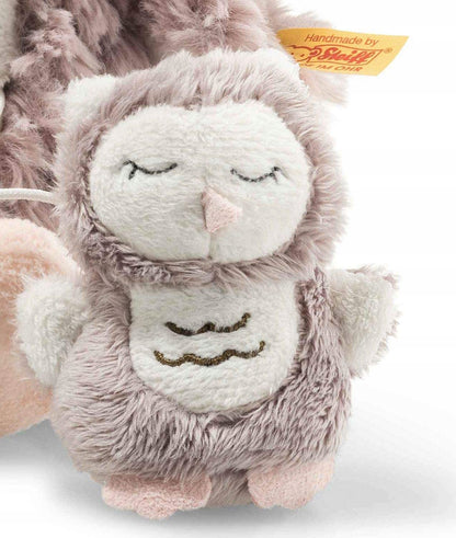 STEIFF Bufnița Ollie jucărie de pluș cu cutie muzicală 21 cm