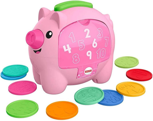 FISHER-PRICE interaktywna świnka skarbonka ruch i dźwięki  J. ANGIELSKI