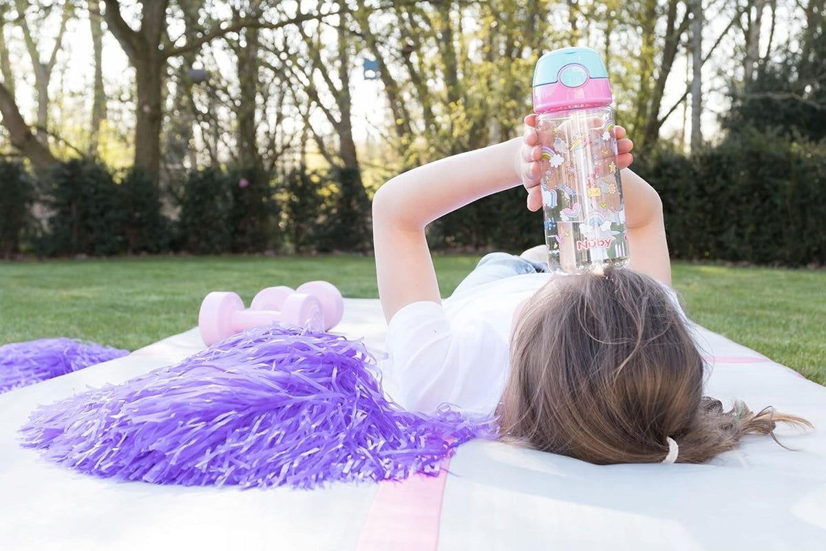 NUBY Straw Cup Tritan-drikkedunk med sugerør 4 l+ 540 ml