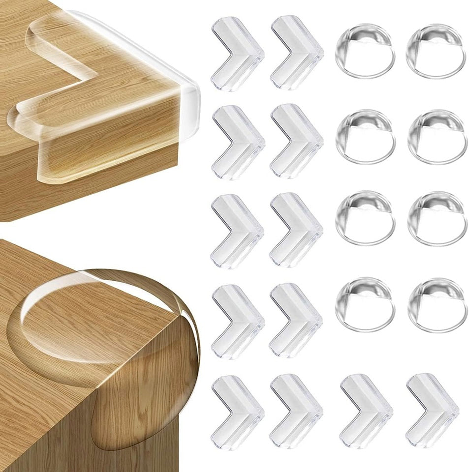Protections en caoutchouc FUHOMI pour coins de tables et armoires 20 pièces O