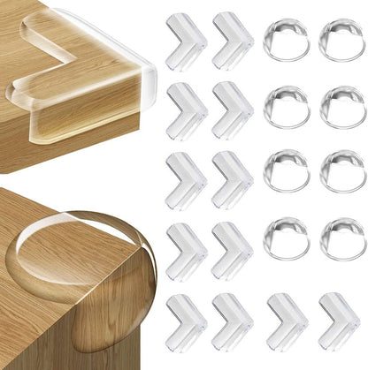 Protections en caoutchouc FUHOMI pour coins de tables et armoires 20 pièces O