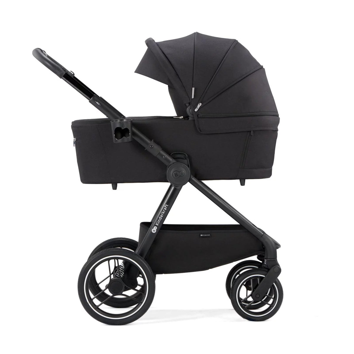 KINDERKRAFT gondola do wózka NEA UPF50+ kompaktowa – MIDNIGHT BLACK – zdjęcie 4
