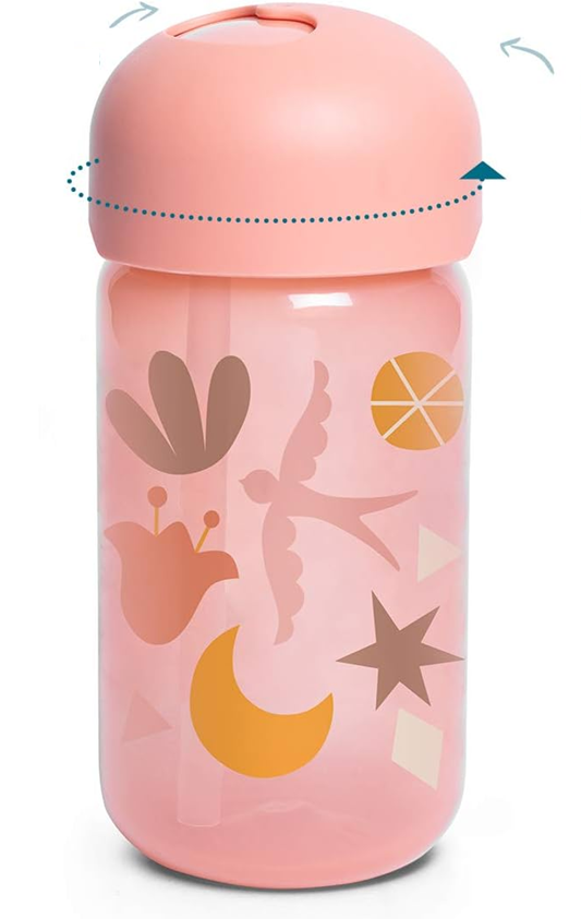 SUAVINEX Straw Trainer Cup tudekop med sugerør 340 ml 18 m+