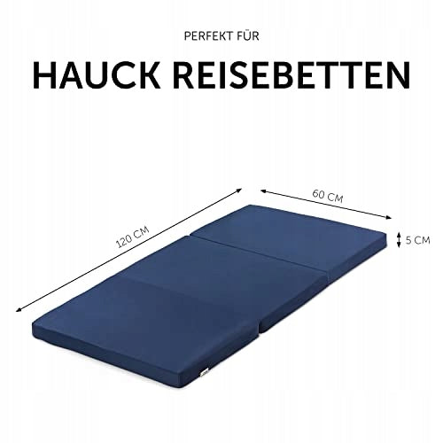 HAUCK madras til rejseseng, tykkelse 5cm 120x60