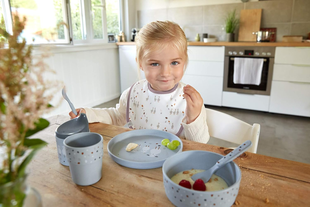 LÄSSIG Tiny Farmer biokompozit tányér 2 18 db cm 6 hónap+ BÁRÁNYOK