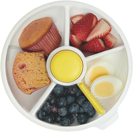 GOBE Snack Spinner roterende snackbeholder med 5 rum 5,5 x 16 cm