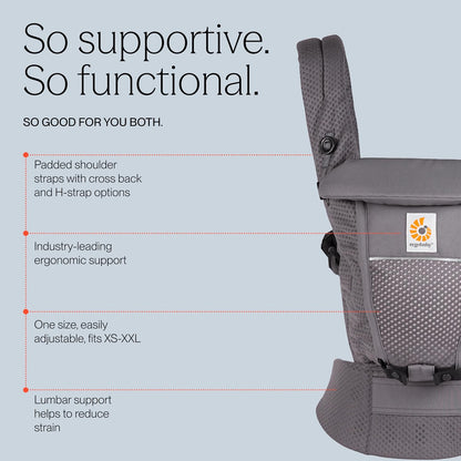 ERGOBABY ADAPT SoftFlex MESH ergonomic baby carrier
