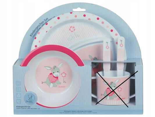 STERNTALER dishware set - plate, plate, bowl, fork