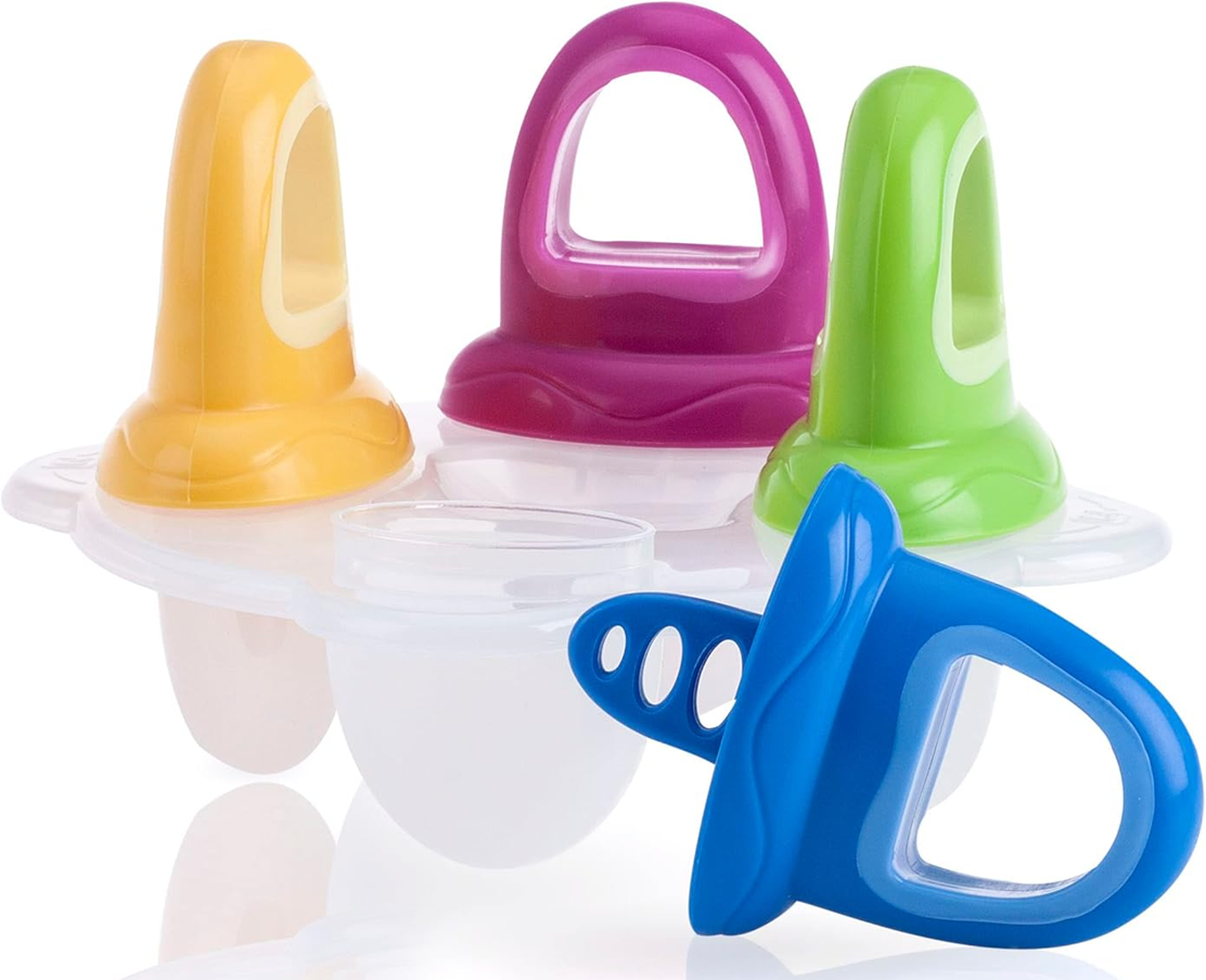 NUBY cumi alakú jégkrém forma 4 db + fagyasztó tálca