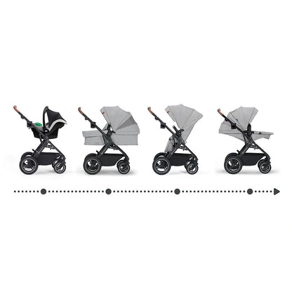KINDERKRAFT B-TOUR 3i1 multifunktionel barnevogn op til 22kg + MINK PRO autostol