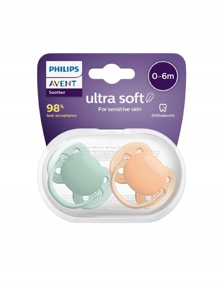 PHILIPS AVENT Ultra Soft fopspenen x 2 0-6 maanden