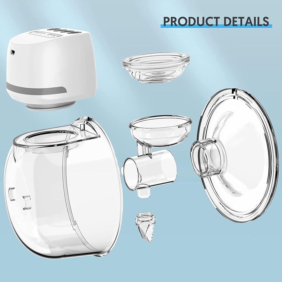 BELLABABY pompă de sân electrică tip scoică wireless x2