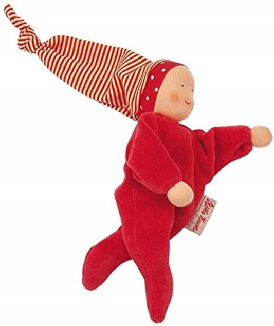 KATHE KRUSE lalka przytulanka NICKIBABY 20 cm, czerwona zabawka dla niemowląt 0+