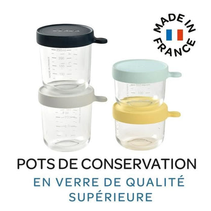 BEABA bocal en verre 2x150 ml, 2x250 ml