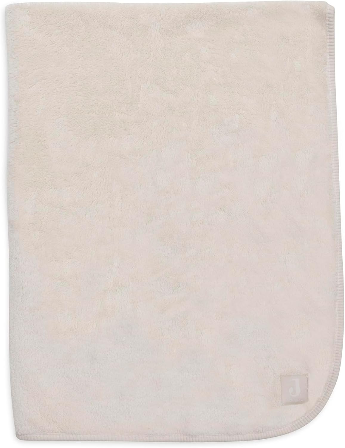 JOLLEIN Basic kocyk Jersey/Sherpa 75x100 cm Oatmeal – miękki beżowy kocyk dziecięcy