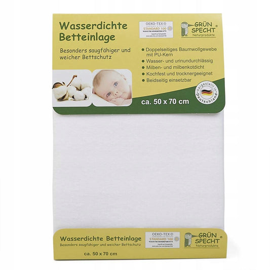 NATURSPECHT wodoodporny ochraniacz na materac 50x70 cm, chłonny i miękki, odporny na wodę i mocz