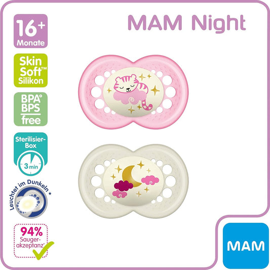 MAM ORIGINAL NIGHT Schnuller x2 16m+