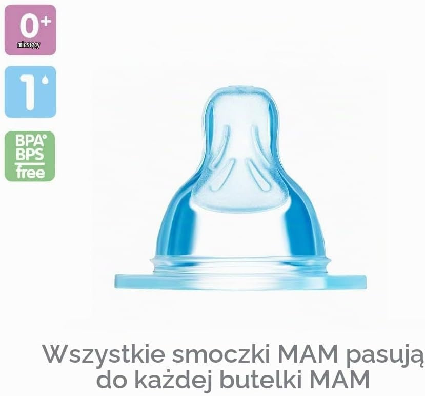 MAM flaskesutter størrelse 1 SkinSoft 0m+ x2