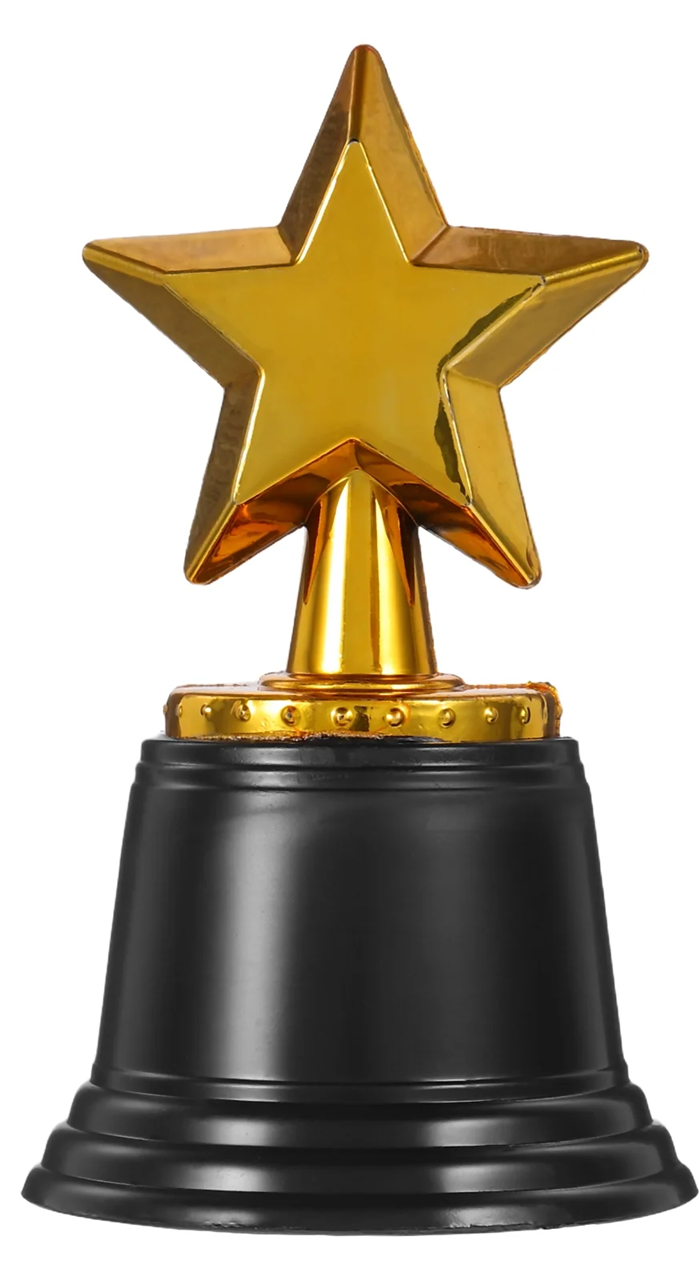 TODDMOMY műanyag trófea szobor CSILLAG 12 cm