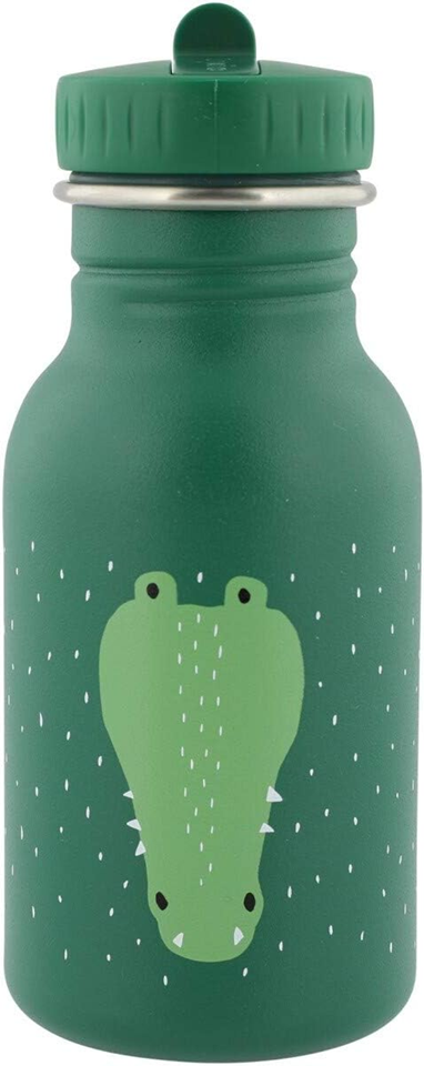 TRIXIE Mr. Crocodile rozsdamentes acél kulacs 350 ml összecsukható szívófejjel