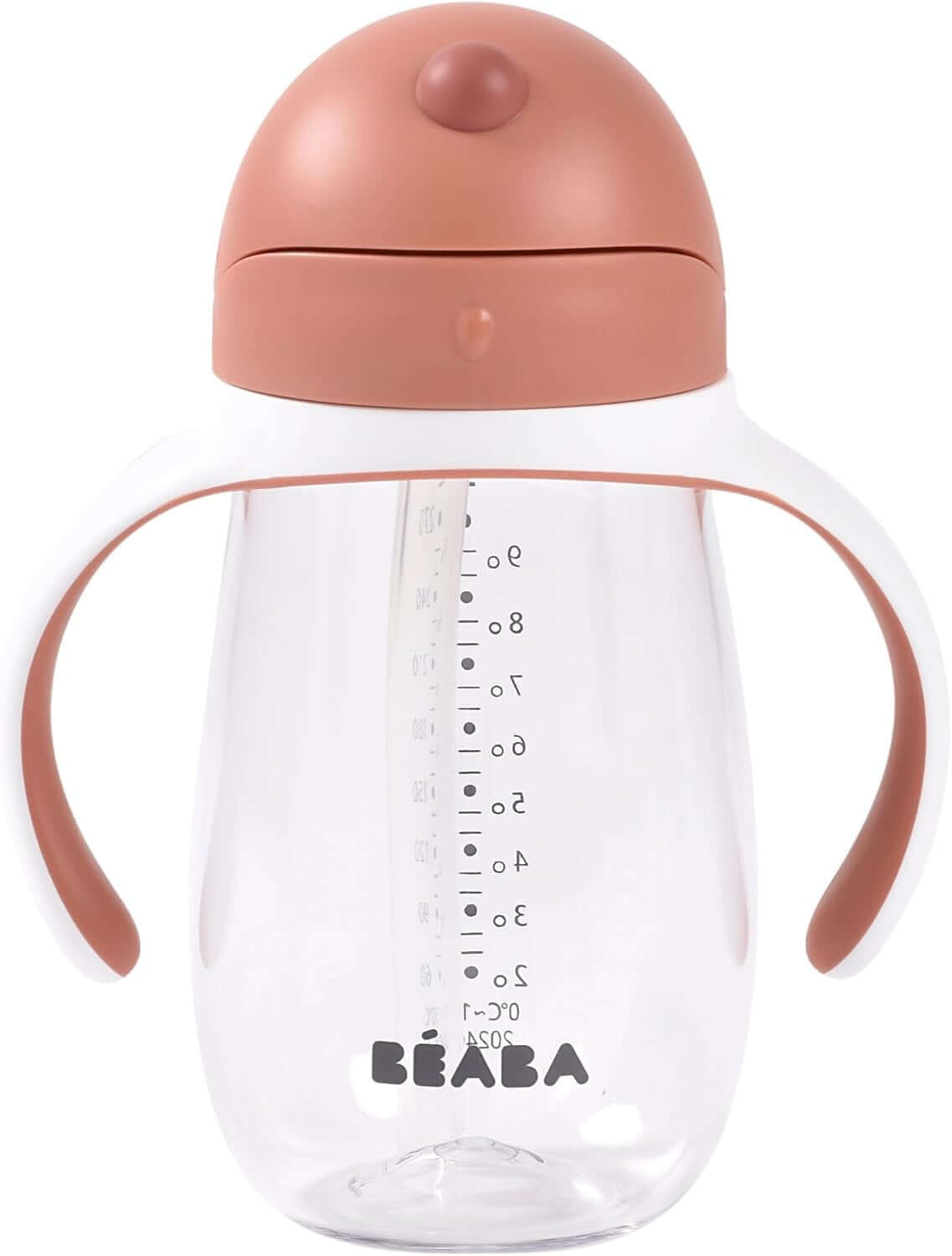 BEABA Straw Cup tritanowy kubek niekapek ze słomką 300 ml 8 m+ – zdjęcie 2