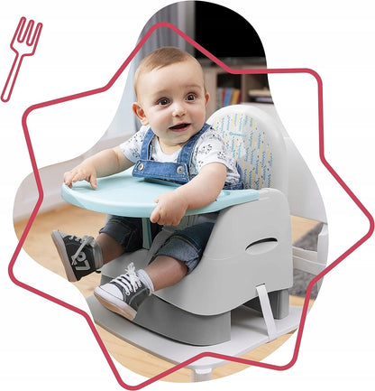 BADABULLE chaise haute avec plateau REHAUSSEUR