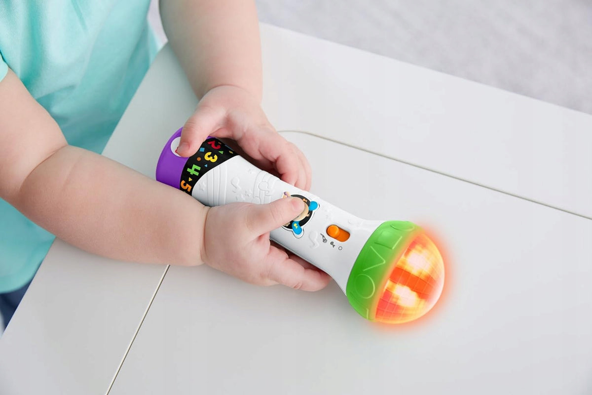 FISHER-PRICE FBP32 microfon interactiv pentru copii LIMBA GERMANĂ