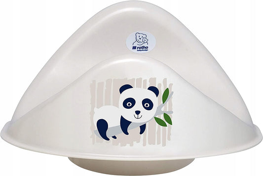 ROTHO WC BIO nakładka na sedes PANDA, kremowa, anatomiczna nakładka dla dzieci z wzorem pandy