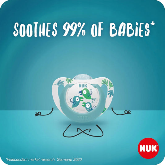 NUK STAR Day&Night Schnuller x4 18-36 Monate