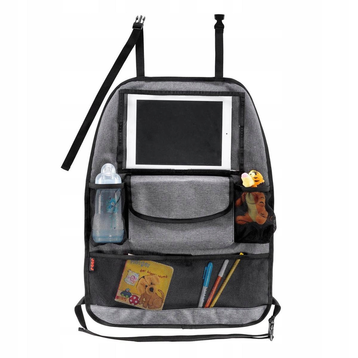 REER TravelKid Entertain bilorganizer med lomme til tablet