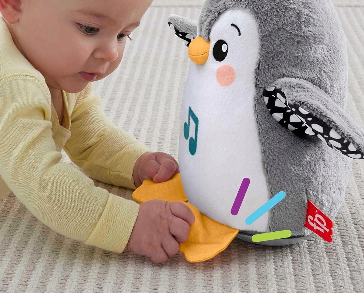 FISHER-PRICE HNC10 kiwający się pingwin bez melodii 21 cm – zdjęcie 3