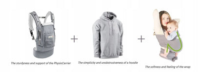 LOVE RADIUS porte-bébé ergonomique avec capuche HOODIE CARRIER