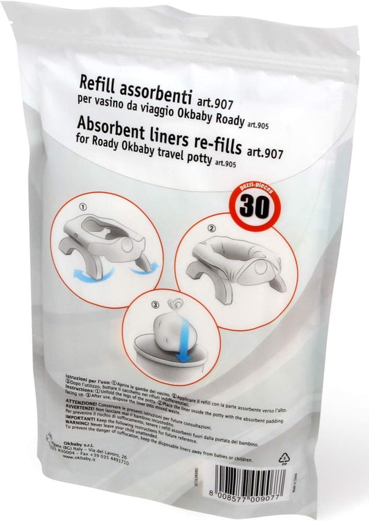 OK BABY Refill worki na nocnik turystyczny 30 sztuk
