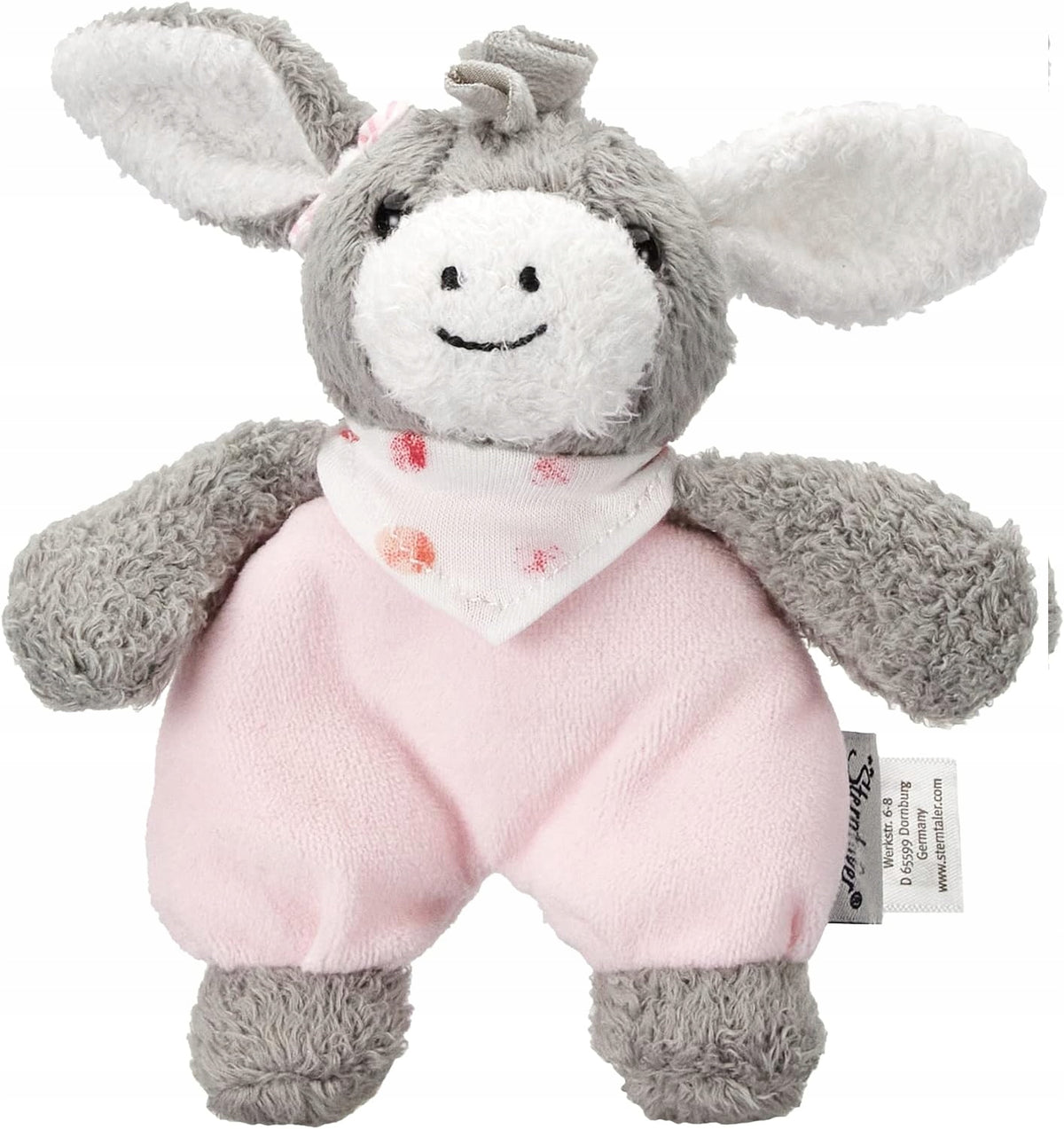 STERNTALER Măgărușul Emmi jucărie de pluș cu zornăitoare 17 cm