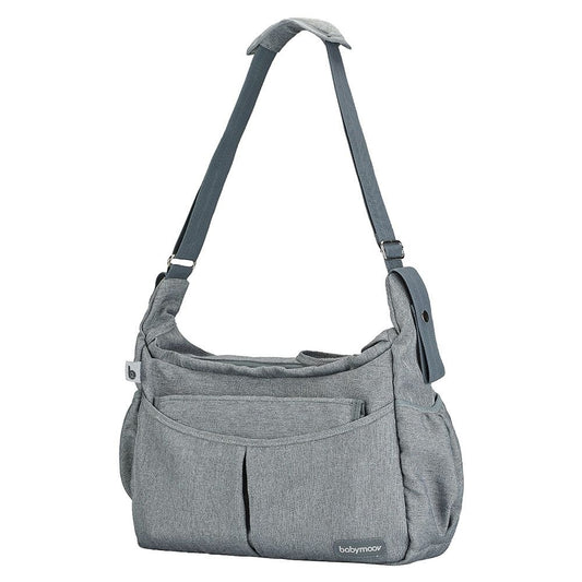 BABYMOOV torba do wózka + dodatki, szara torba Urban Bag Smokey na pieluchy i akcesoria
