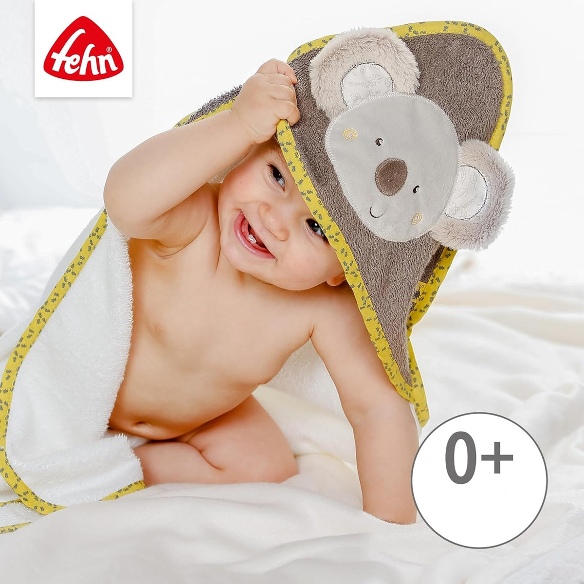 Serviette à capuche en coton FEHN Koala Australie 80 x 80 cm
