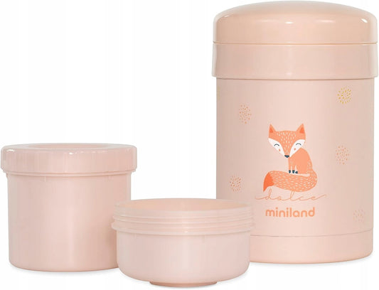 MINILAND Thermetic termos obiadowy 700 ml + 2 pojemniki