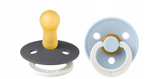 BIBS COLOUR GLOW Schnuller 2er-Pack Naturkautschuk 0-6 Monate