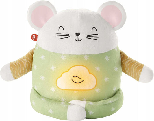FISHER-PRICE myszka do medytacji uspokajacz J.DE pluszowa mysz z dźwiękami i ćwiczeniami oddechowymi
