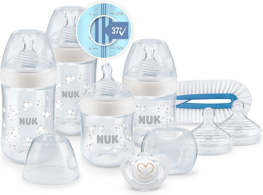 NUK σετ μπιμπερό και αξεσουάρ Perfect Start Nature Sense 0-18