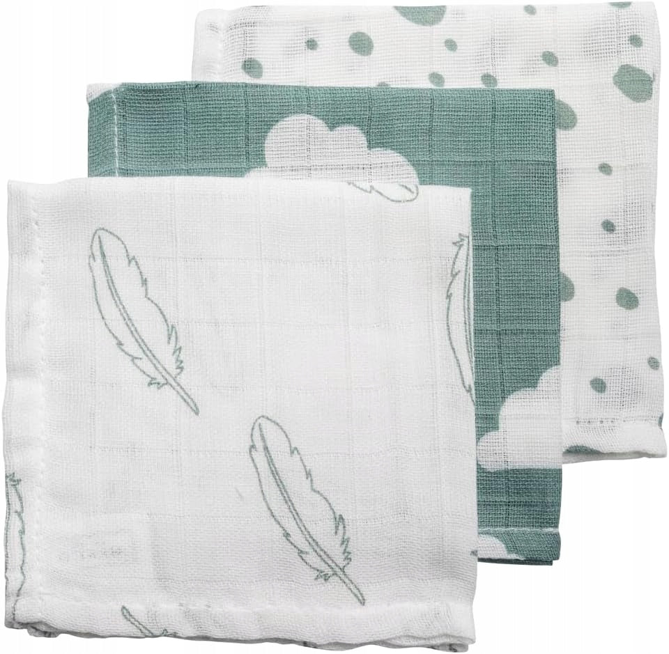 MEYCO BABY langes en mousseline 70x70 cm x3