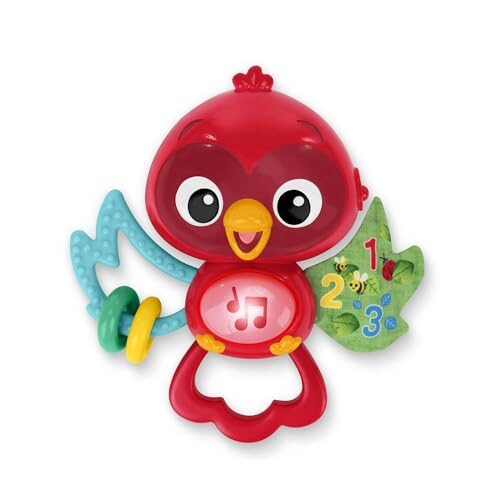 Baby Einstein Roxy zabawka muzyczna, czerwona zabawka dziecięca z kolorowymi elementami i cyframi