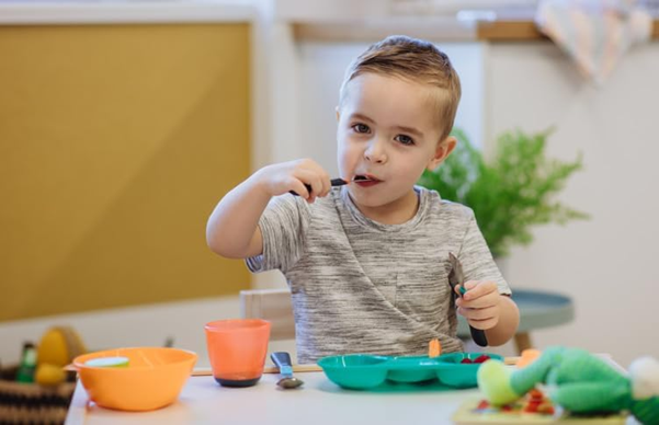TOMMEE TIPPEE Big Kids stalowe sztućce łyżka widelec nóż 16 cm 12 m+