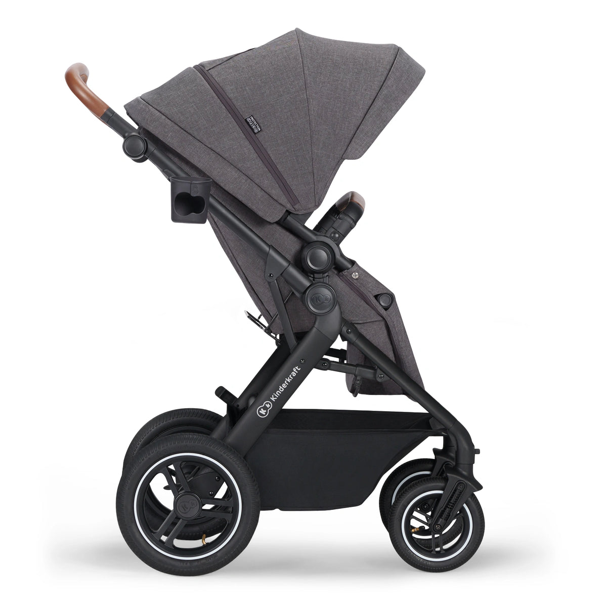 KINDERKRAFT B-TOUR 3i1 multifunktionel barnevogn op til 22kg + MINK PRO autostol