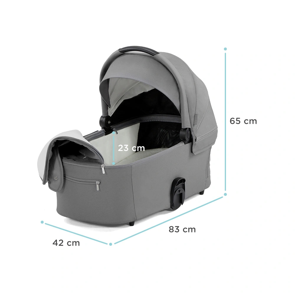KINDERKRAFT gondola do wózka NEA UPF50+ kompaktowa – MIDNIGHT BLACK – zdjęcie 3