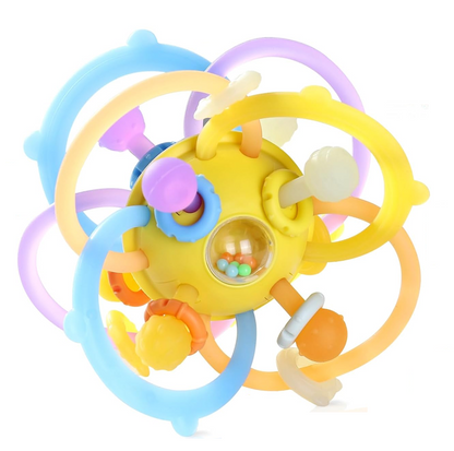 ORZBOW érzékszervi labda rágóka fogóval és csörgővel 8 12 db cm