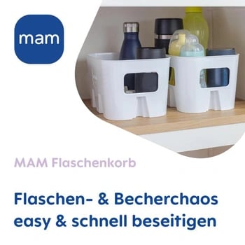 MAM Flaschenkorb hvid kurv til opbevaring af flasker