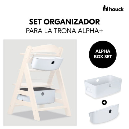 Hauck Alpha Box Set High Chair Organizer, White
