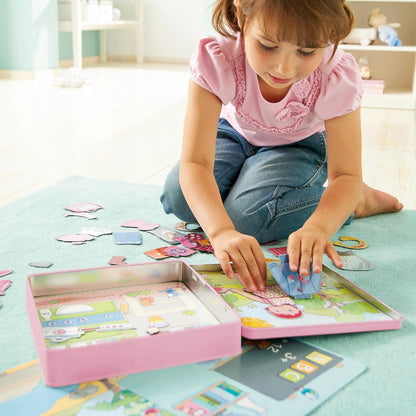 HABA puzzle magnétique Habille Lilli 4 fonds 54 aimants