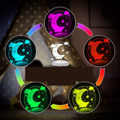 REER ColourLumy veilleuse LED 5 couleurs LUNE